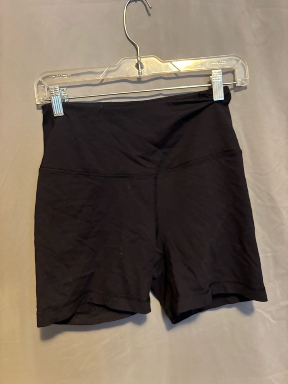 90 Degree By Reflex Black High-Waist Bike Shorts